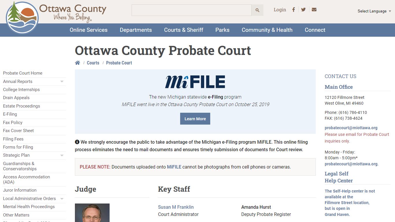 Probate Court - Ottawa County, Michigan